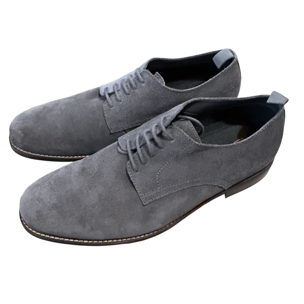 Blondo Waterproof Suede Oxfords Derbys Kenny Lace Up Gray B1108 Size 11M